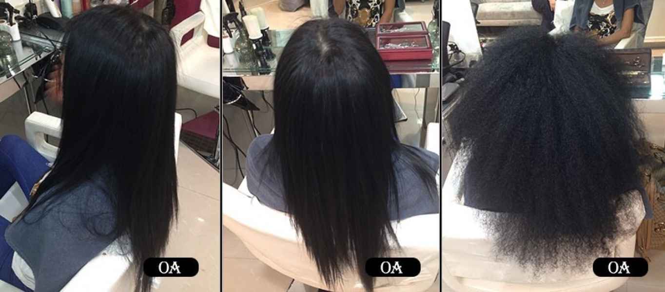 החלקה יפנית משולבת לשיער אתיופי