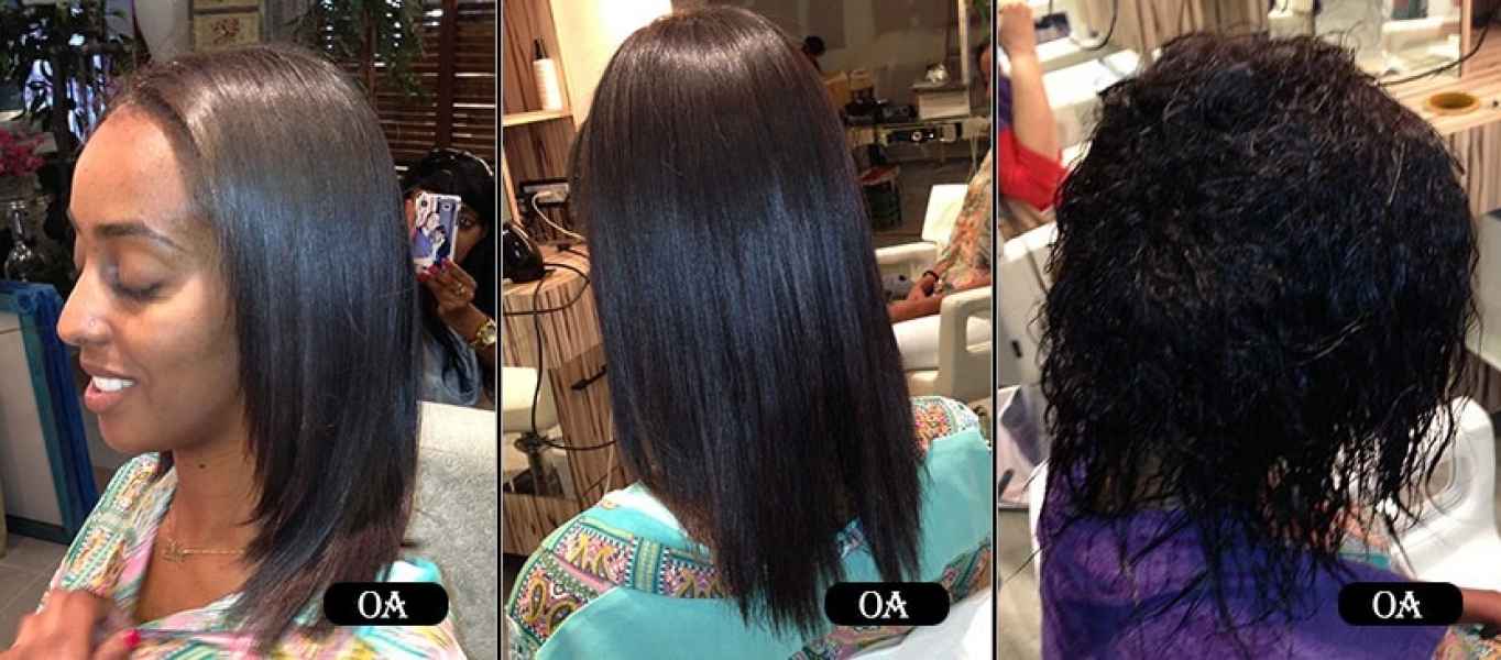 החלקת שיער יפנית לשיער אתיופי